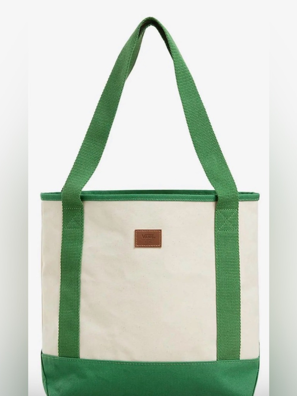 Vans Perg Midi Tote / NWT /  Cream And Green